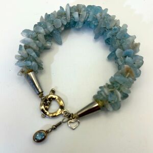 Aquamarine Stone Bracelet